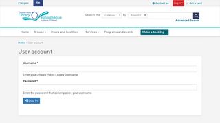 
                            4. User account | Ottawa Public Library