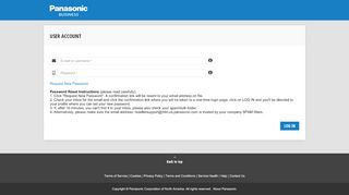 
                            13. User account | Panasonic B2B Partner Portal North America