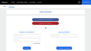 
                            1. User account | Parrot Store Official