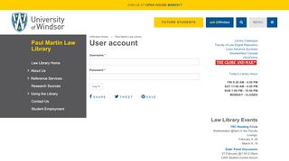 
                            10. User account | Paul Martin Law Library - University of Windsor