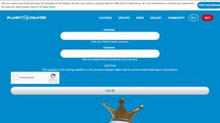 
                            2. User account - Planet Coaster