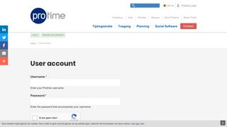 
                            3. User account | Protime