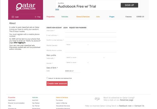 
                            3. User Account | Qatar Living