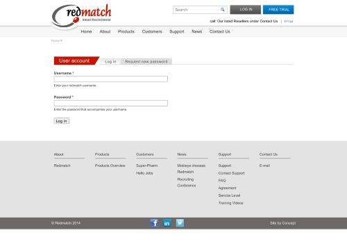 
                            2. User account | redmatch