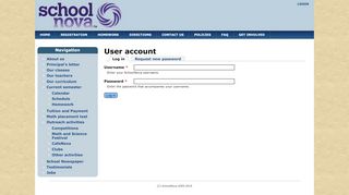 
                            1. User account | SchoolNova