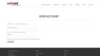 
                            1. User account | sellxed.com by customweb GmbH | Zahlungslösungen