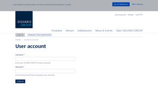 
                            5. User account | SIGVARIS Schweiz - Sigvaris.com