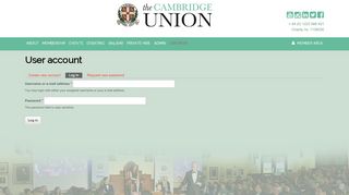 
                            10. User account | The Cambridge Union