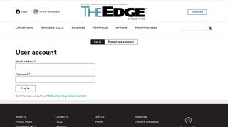 
                            3. User account | The Edge Singapore