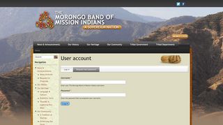 
                            4. User account | The Morongo Band of Mission Indians