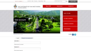 
                            10. User account | The University of the West Indies at Mona, Jamaica