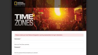 
                            12. User account | Time Zones - National Geographic Learning - Cengage