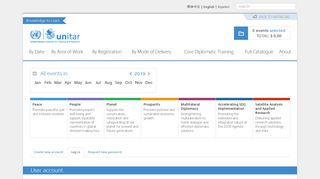 
                            6. User account | UNITAR