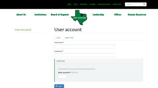
                            8. User account | UNT System