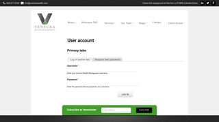 
                            12. User account | Ventura Wealth Management