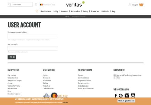 
                            3. User account | Veritas BE