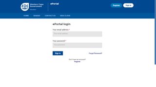 
                            5. User account | WCED ePortal