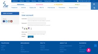 
                            3. User account | Welcome to Sri Lanka Telecom - SLT