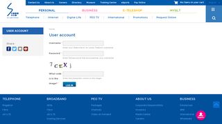 
                            2. User account | Welcome to Sri Lanka Telecom