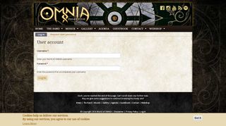 
                            7. User account | World of OMNIA