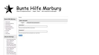 
                            7. User account | www.bunte-hilfe.de