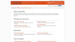 
                            7. User accounts - Ubuntu Documentation