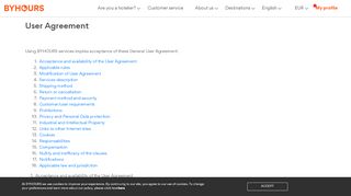 
                            5. User Agreement | BYHOURS - ByHours.com