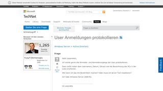 
                            4. User Anmeldungen protokollieren - Microsoft