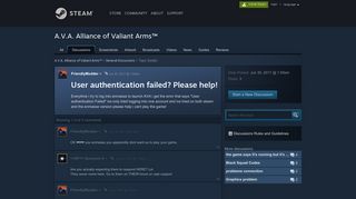 
                            1. User authentication failed? Please help! :: A.V.A. Alliance of Valiant ...