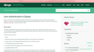 
                            4. User authentication in Django | Django documentation | Django
