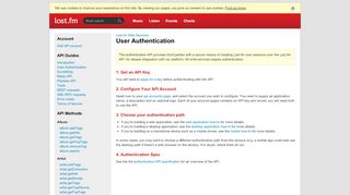 
                            13. User Authentication – Last.fm