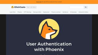 
                            7. User Authentication with Phoenix - ElixirCasts