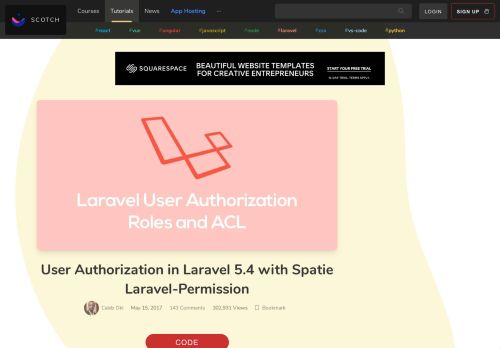 
                            10. User Authorization in Laravel 5.4 with Spatie Laravel-Permission ...