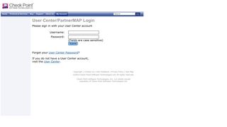 
                            6. User Center/PartnerMAP Login - Check Point Software ...