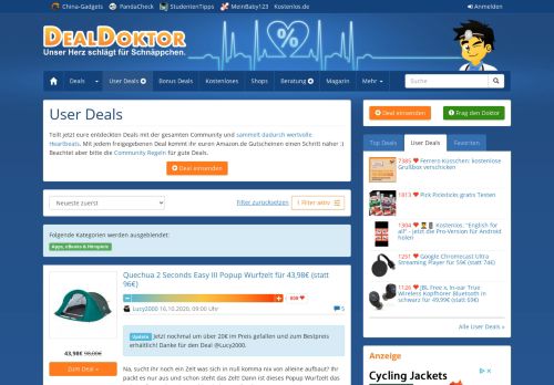 
                            8. User Deals | DealDoktor