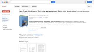 
                            11. User-Driven Healthcare: Concepts, Methodologies, Tools, and ...