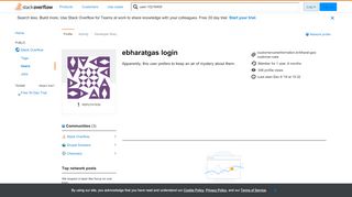 
                            6. User ebharatgas login - Stack Overflow