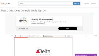 
                            6. User Guide. Delta Controls Single Sign On - PDF - DocPlayer.net