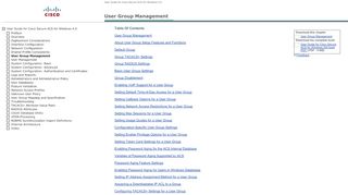 
                            6. User Guide for Cisco Secure ACS for Windows 4.0 - User Group ...