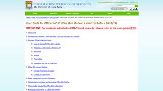 
                            12. User Guide for Office 365 ProPlus (For students admitted before 2018 ...