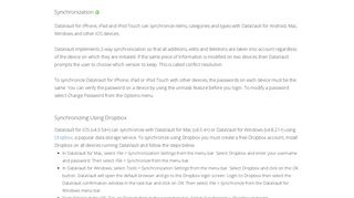 
                            3. User Guide - Synchronizing DataVault Password Manager for iPad ...