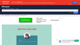 
                            8. User Icon Login Form Responsive Widget Template by w3layouts