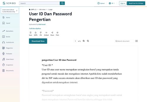 
                            2. User ID Dan Password Pengertian - Scribd