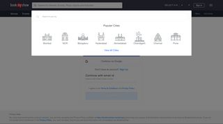 
                            13. User Log In - BookMyShow