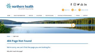 
                            3. User Log In - Northern Health