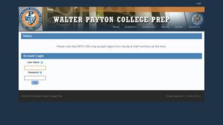 
                            2. User Log In - Walter Payton College Prep