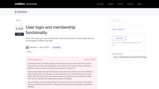 
                            9. User login and membership functionality | Webflow Wishlist