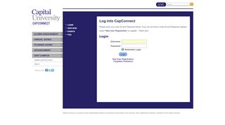 
                            6. User Login - Capital University