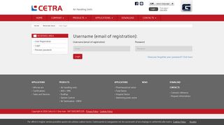 
                            1. User login - Cetra Srl