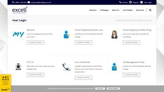 
                            5. User Login | Excell Group: Cloud Communications